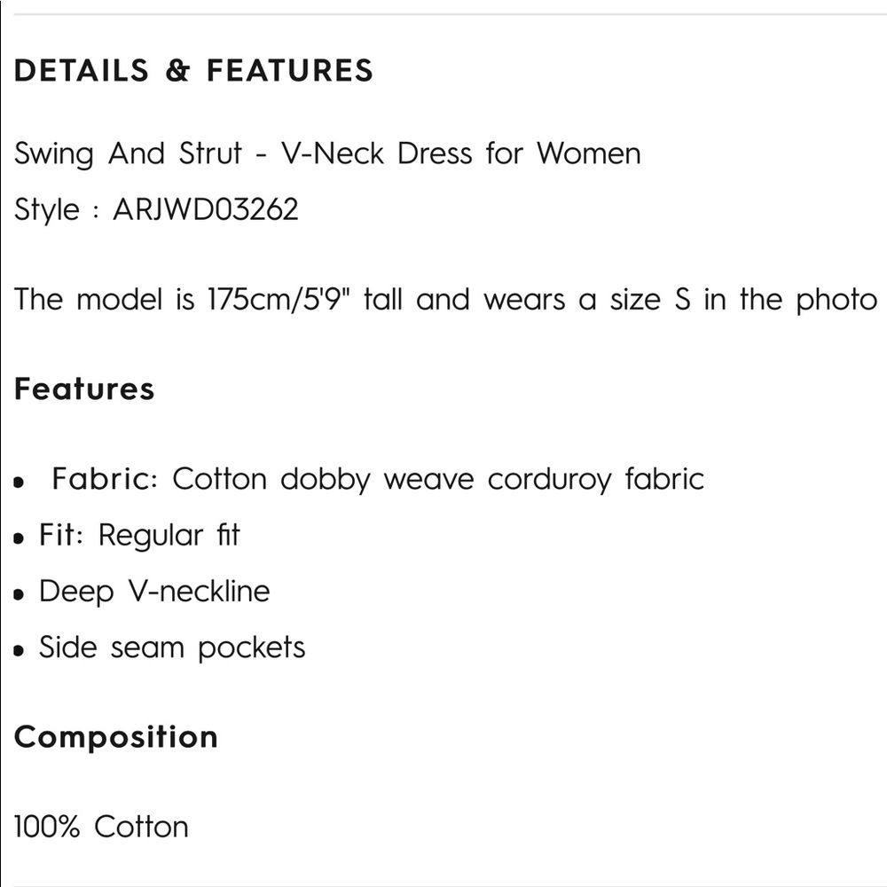 4X HP! NWT Roxy Swing and Strut Corduroy Dress - Picture 7 of 8